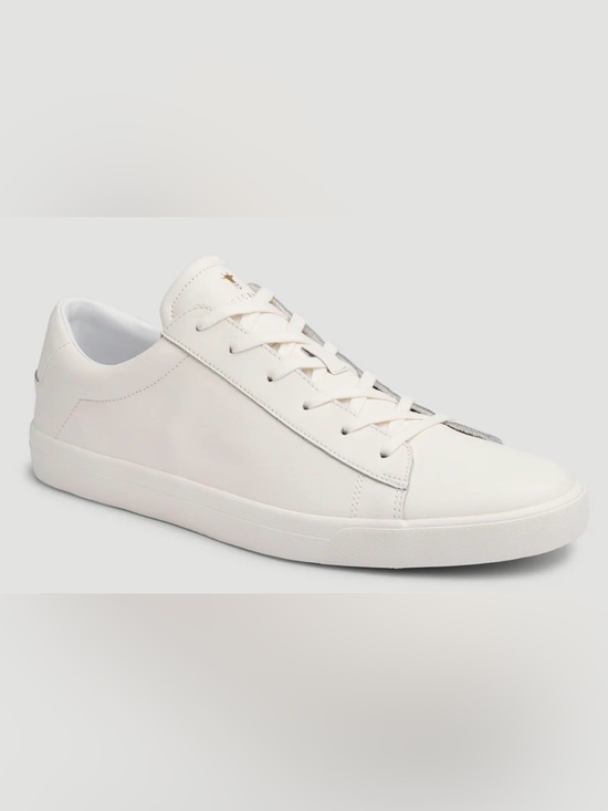 Ecco Shoes - Ecco Women's Bone White Leather Low-Top Sneakers